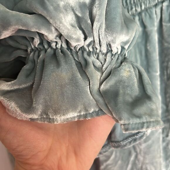 Celebrity Worn! Reformation Velvet Dress Albi Light Blue
smock Mini Size Small - Picture 15 of 16